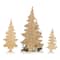 Glitzhome; Glitzhome® Set of 3 Wooden Christmas Reindeer & Tree Table Decor; Category:Christmas Tabletop Decor; Image:8